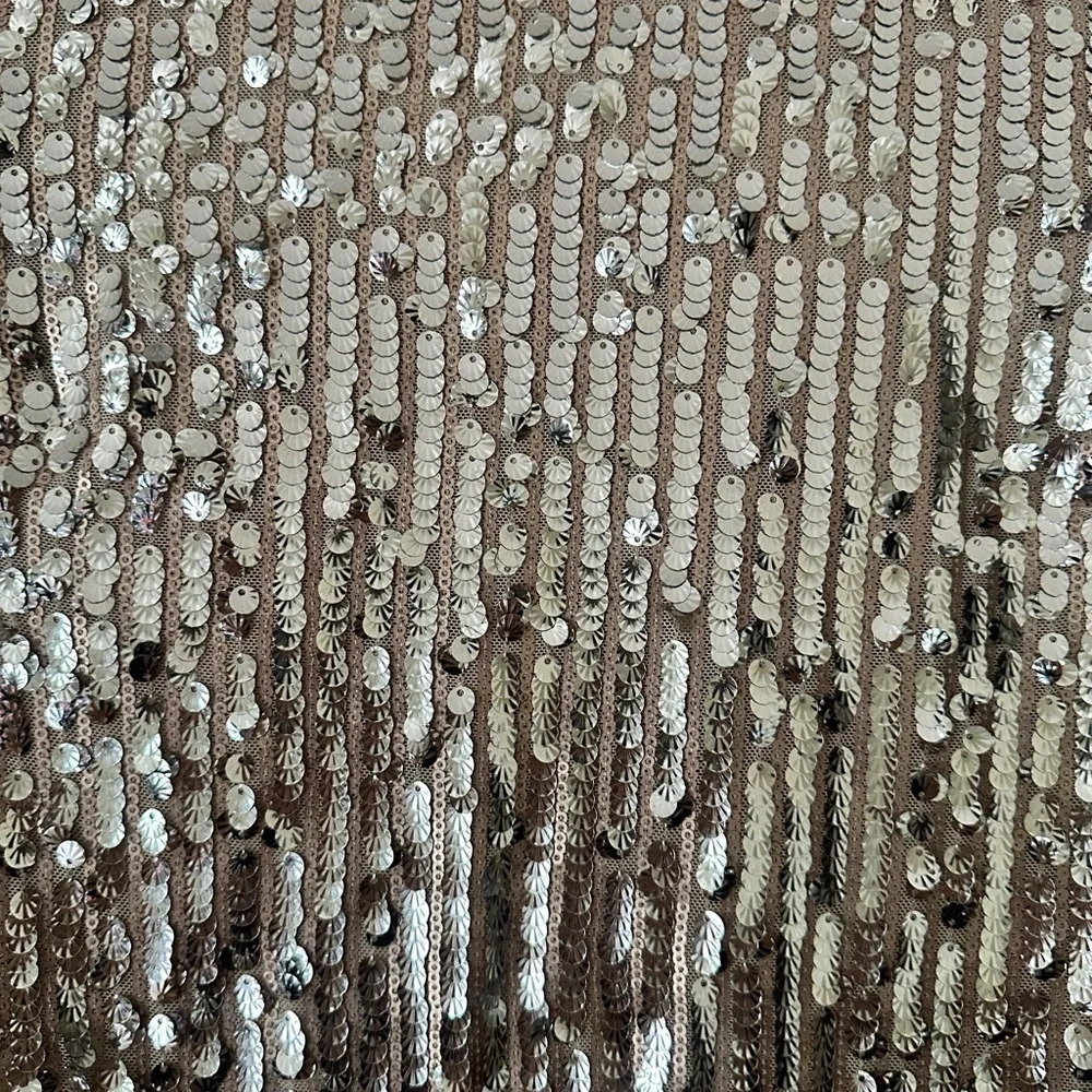 By Together Silver Sequin Crop Top - Picture 2 of 6